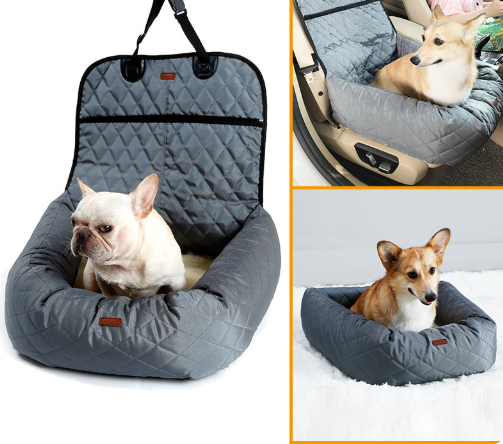 New Multifunctional Pet Car Bed with Thick Cushion