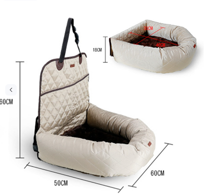 New Multifunctional Pet Car Bed with Thick Cushion